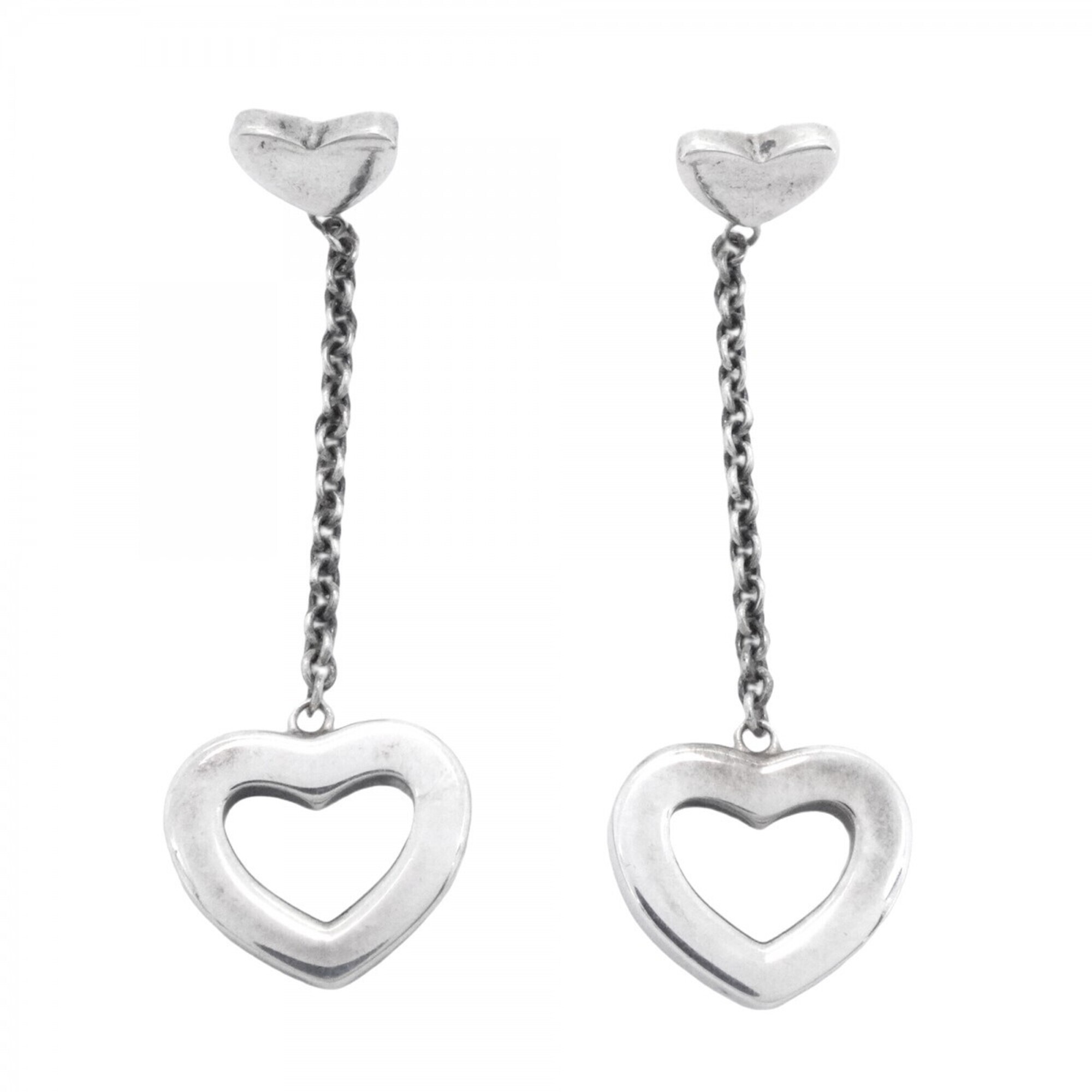 Tiffany & Co. Heart Link Drop Earrings, Sterling Silver 925, Women's